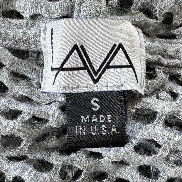 Laser cut Beach hoodie from Buckle High low hem Gray USA Made Small - Picture 8 of 16